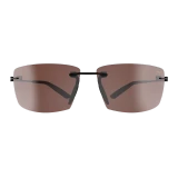 Bex Sunglasses, Fynnland XL OTG, Black Frame, Brown and Silver Lens