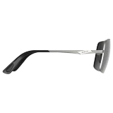 Bex Sunglasses, Wing, Matte Silver, Gray and Silver Frame