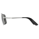 Bex Sunglasses, Wing, Matte Silver, Gray and Silver Frame
