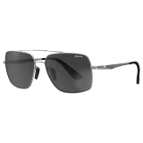 Bex Sunglasses, Wing, Matte Silver, Gray and Silver Frame