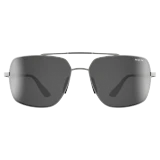 Bex Sunglasses, Wing, Matte Silver, Gray and Silver Frame