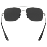 Bex Sunglasses, Wing, Matte Silver, Gray and Silver Frame