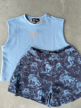 Women's 2Fly Shorts, Blue Bucks