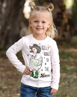 Toddler's Cruel L/S, Pink, Silly Goose