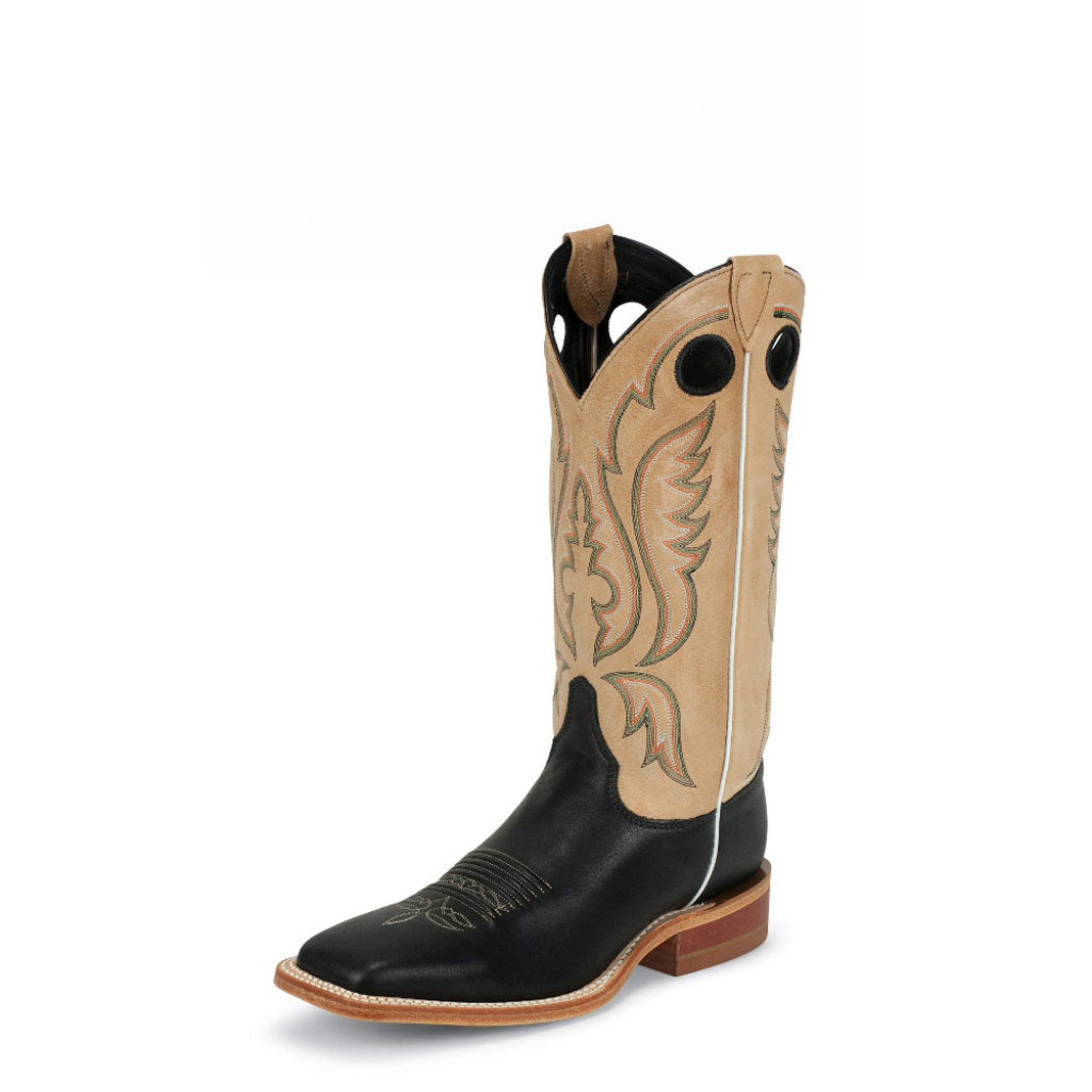 black square toe justin boots