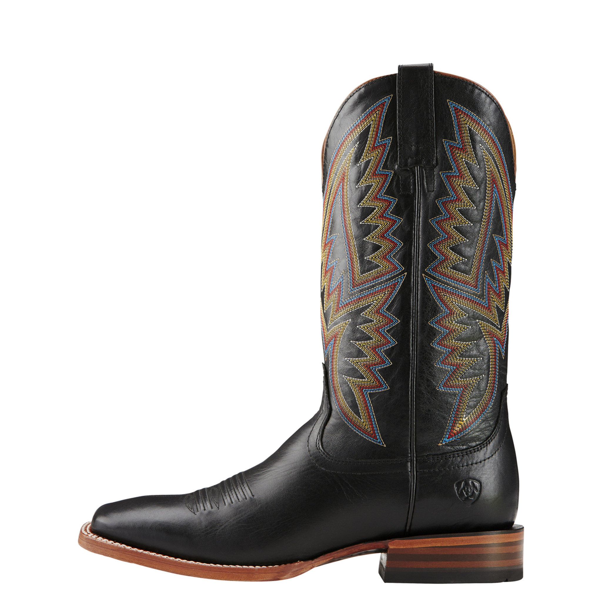 ariat black square toe boots