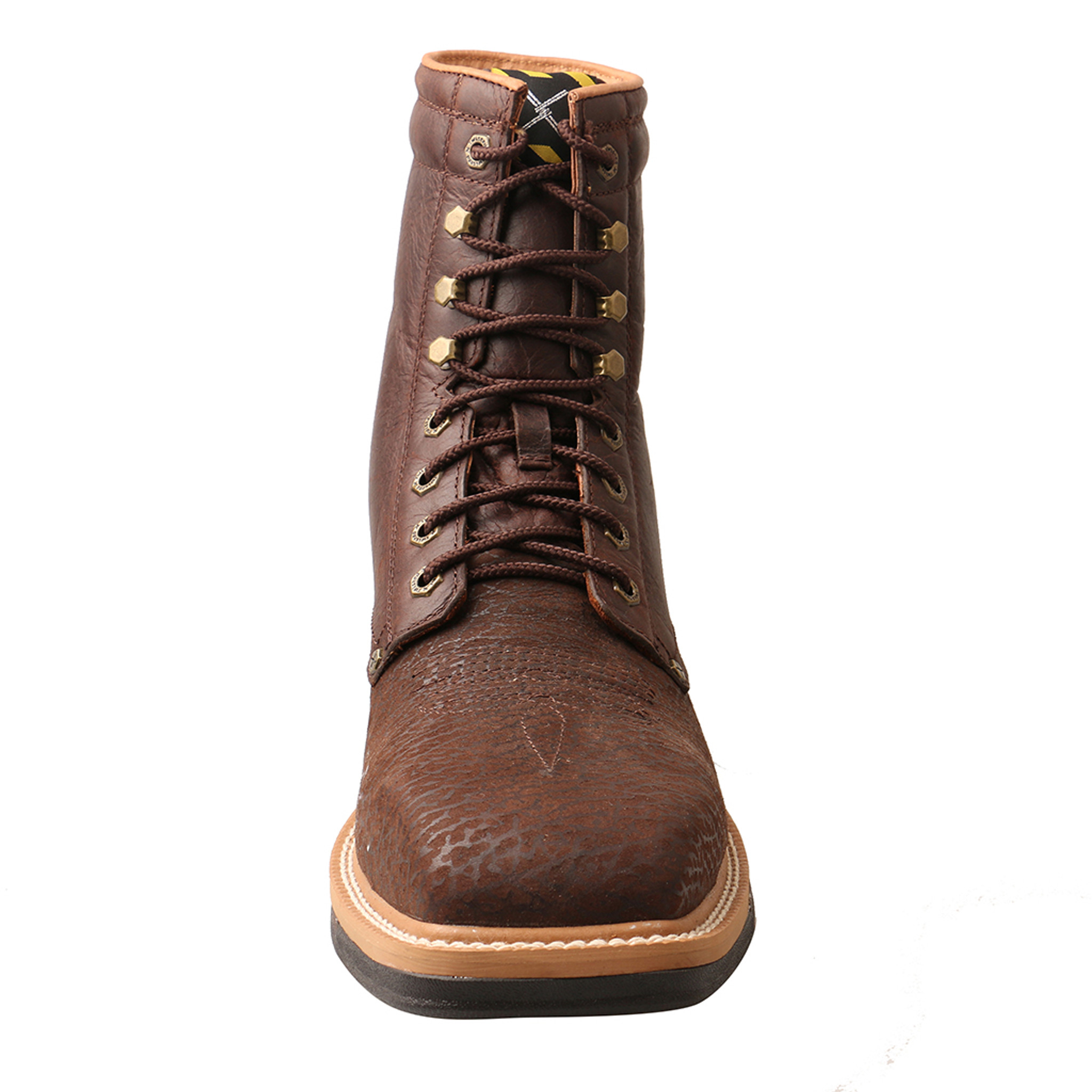 square toe lace up work boots