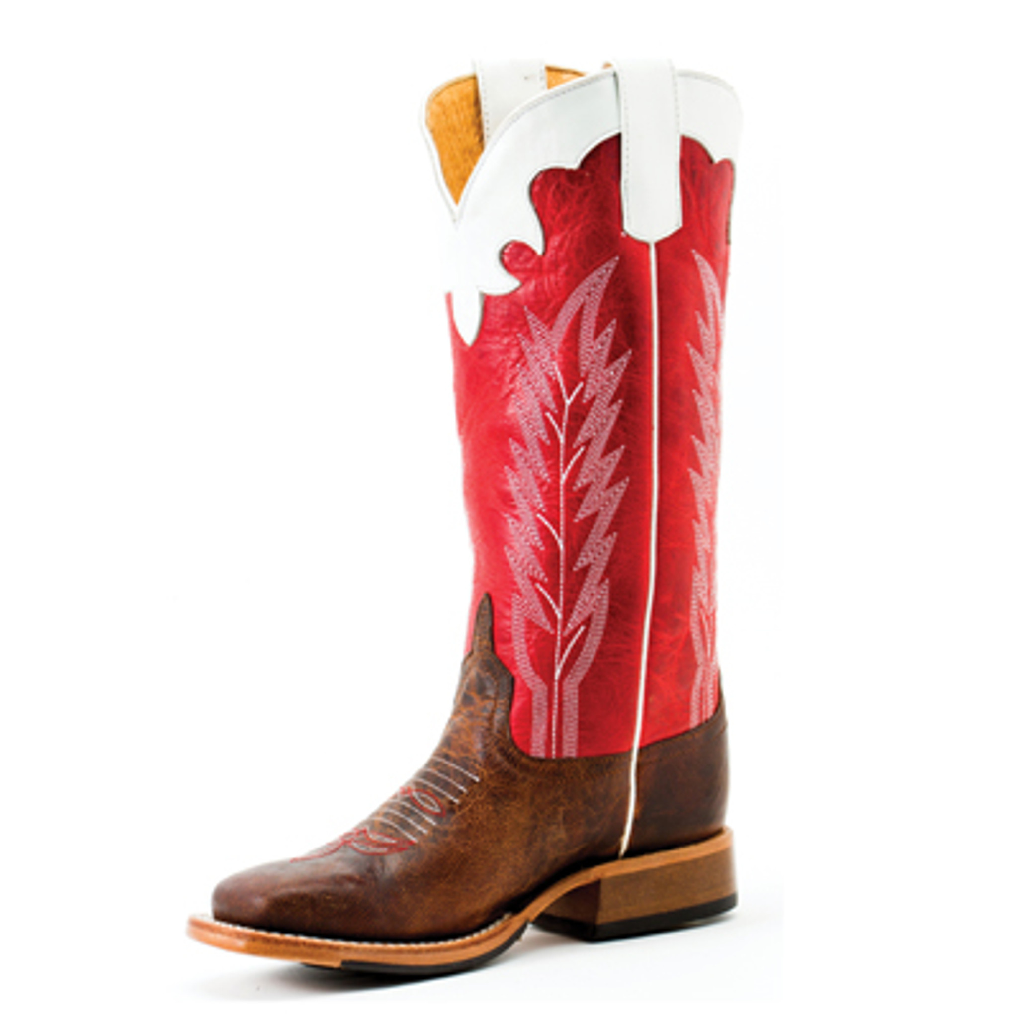 tall red cowboy boots