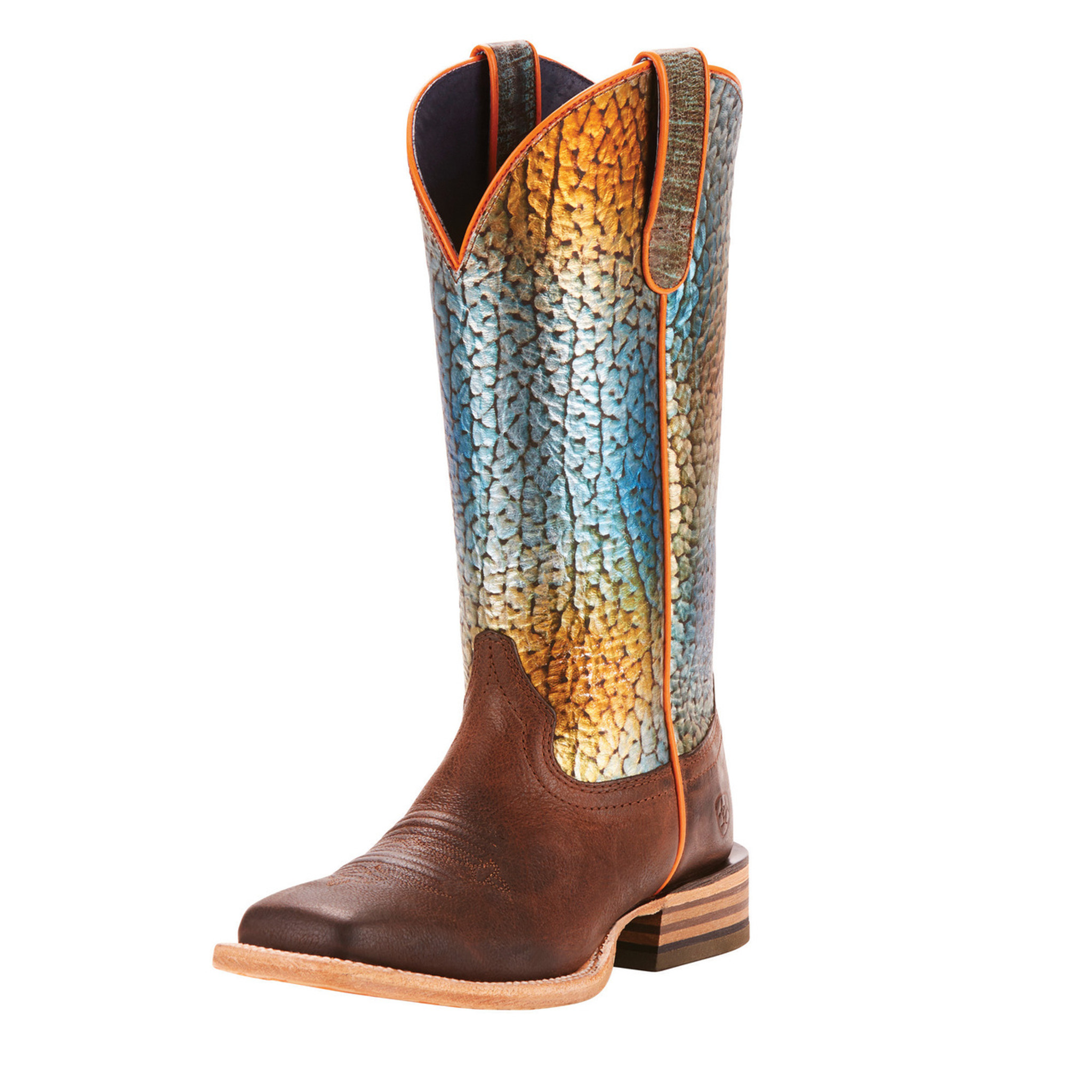 fish scale cowboy boots