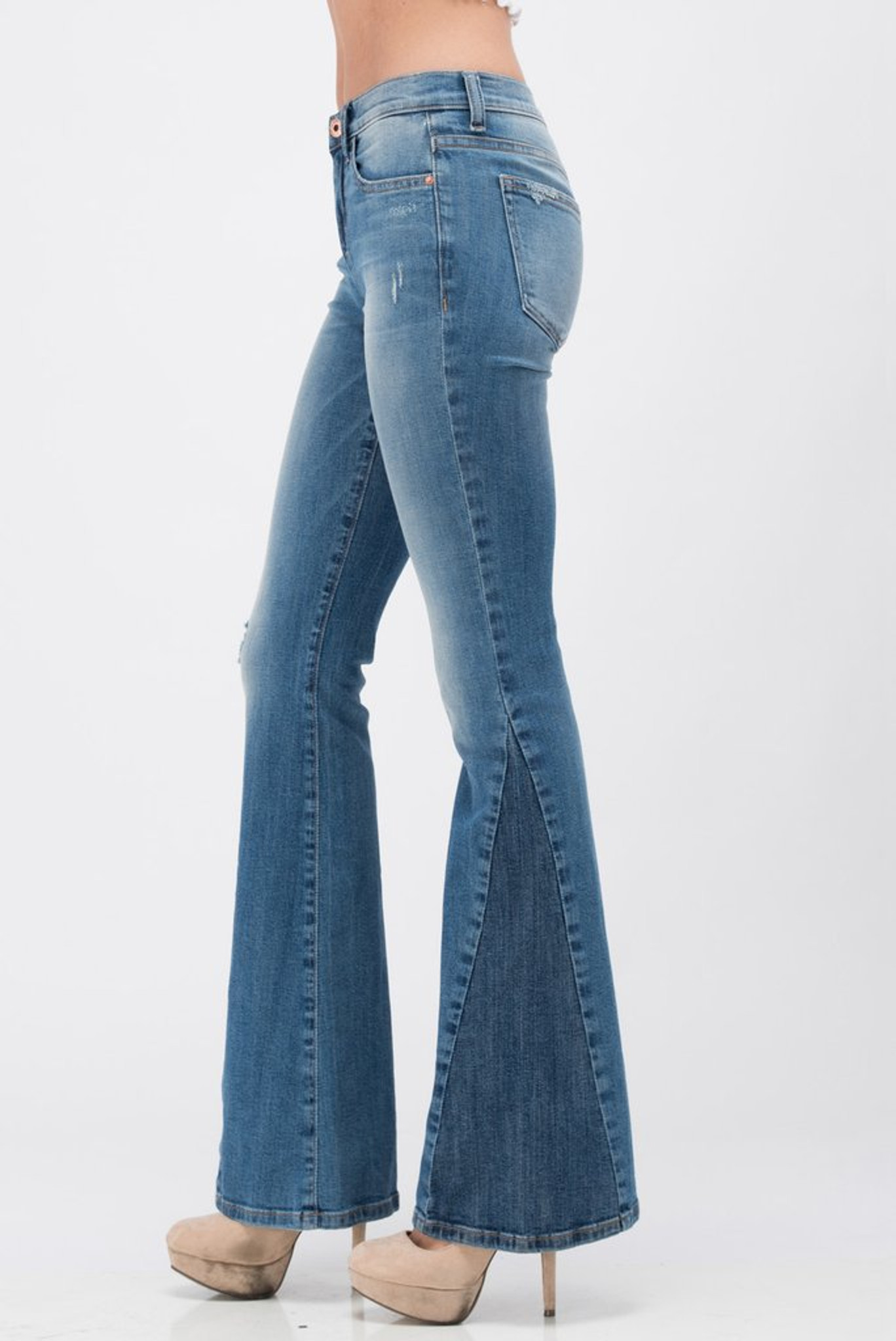 sneak peek flare jeans