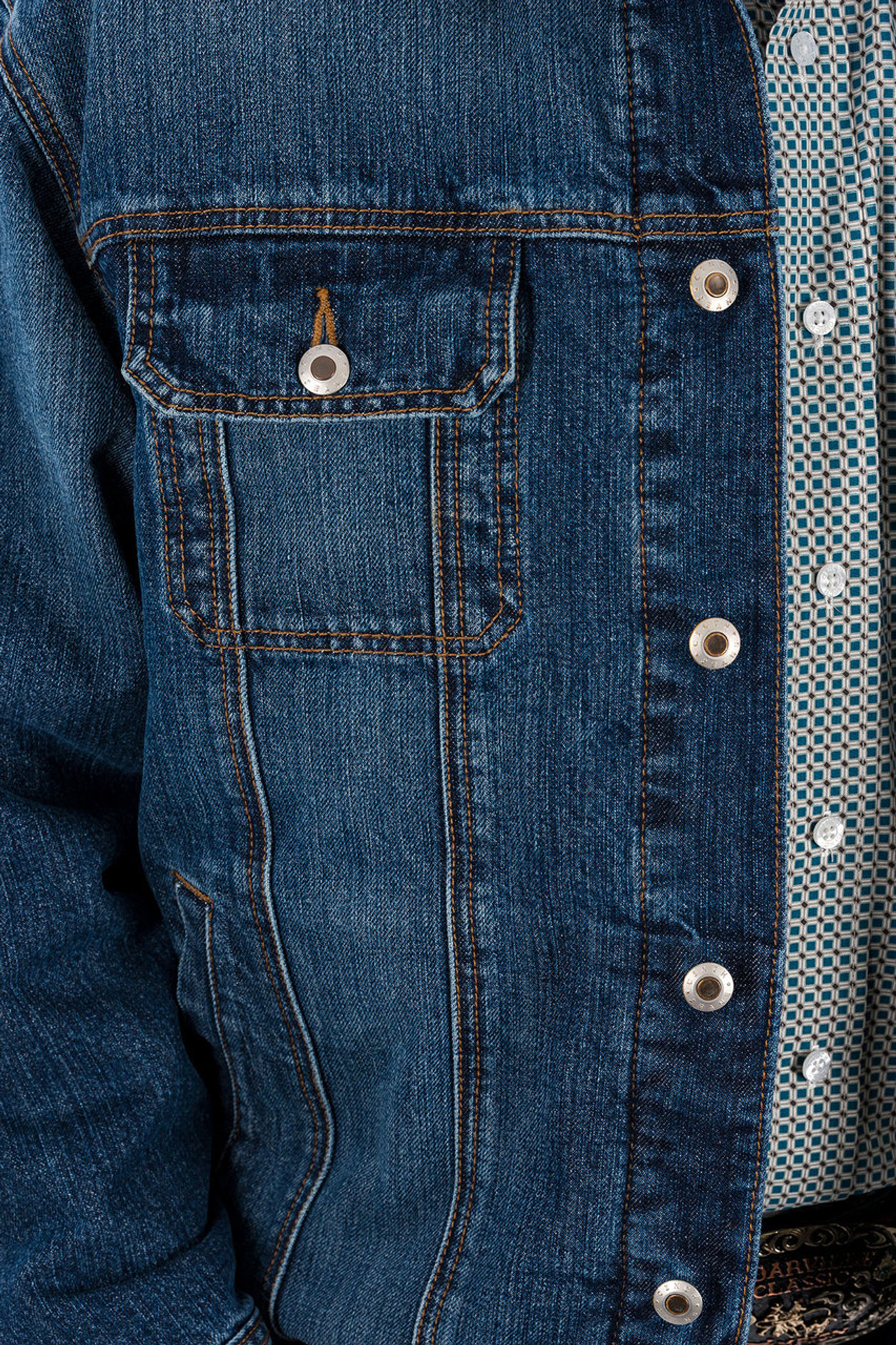 cinch sherpa lined denim jacket