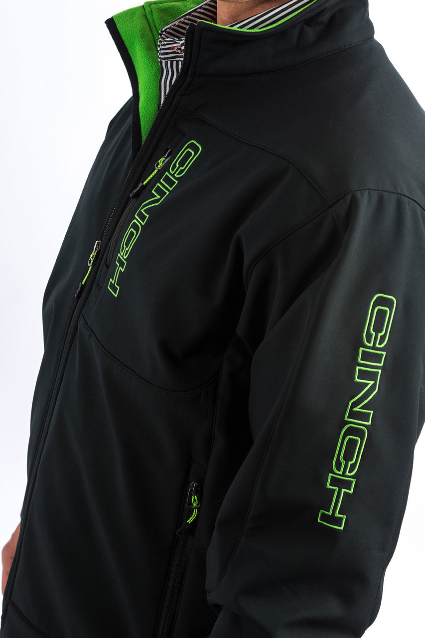 green cinch jacket