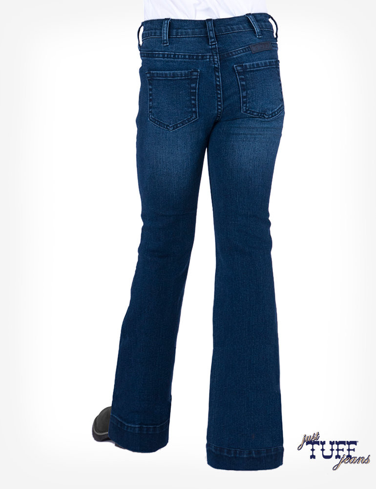 Girls Cowgirl Tuff Jean, Trouser, Dark 