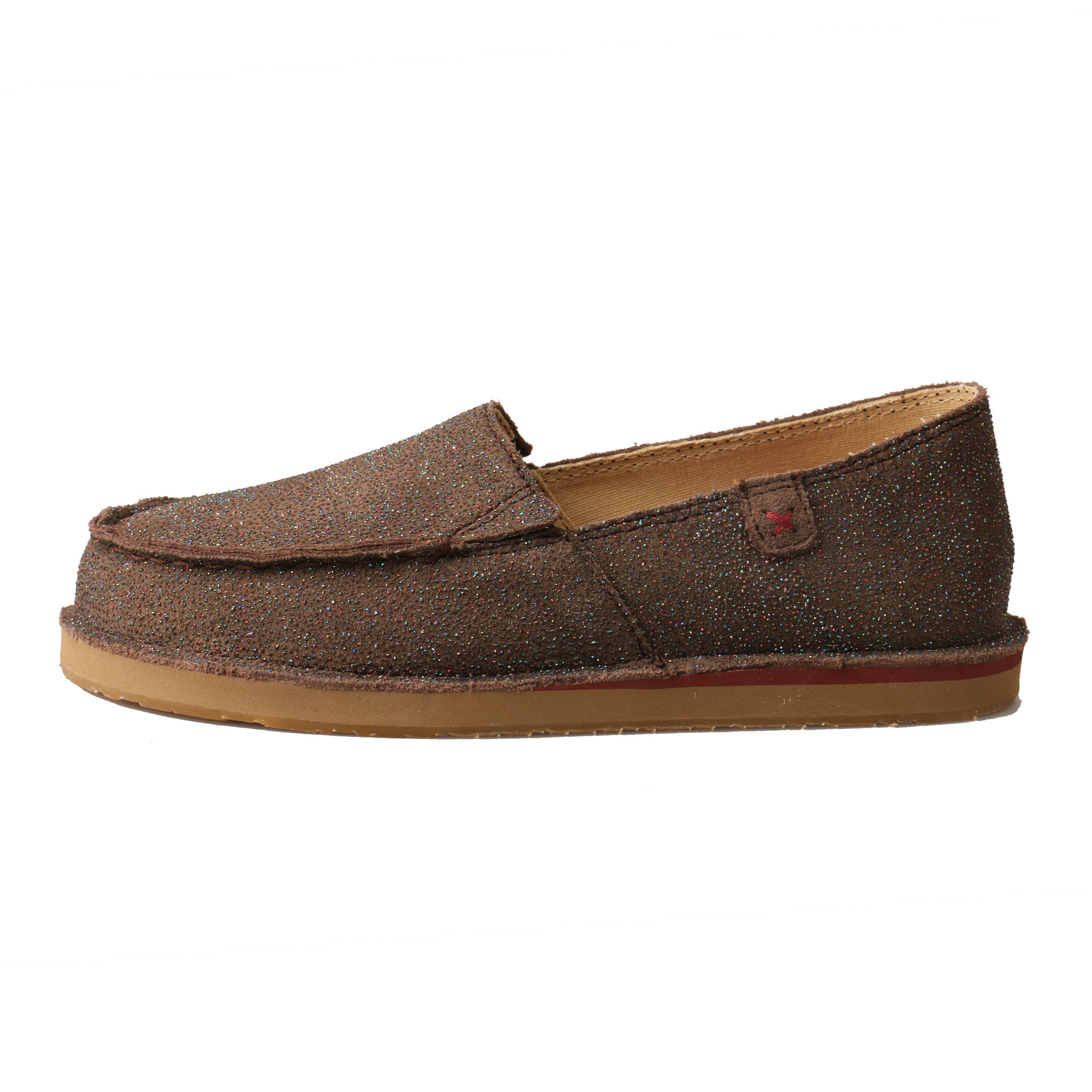 Kids Twisted X Shoes, Loafer, Chocolate 