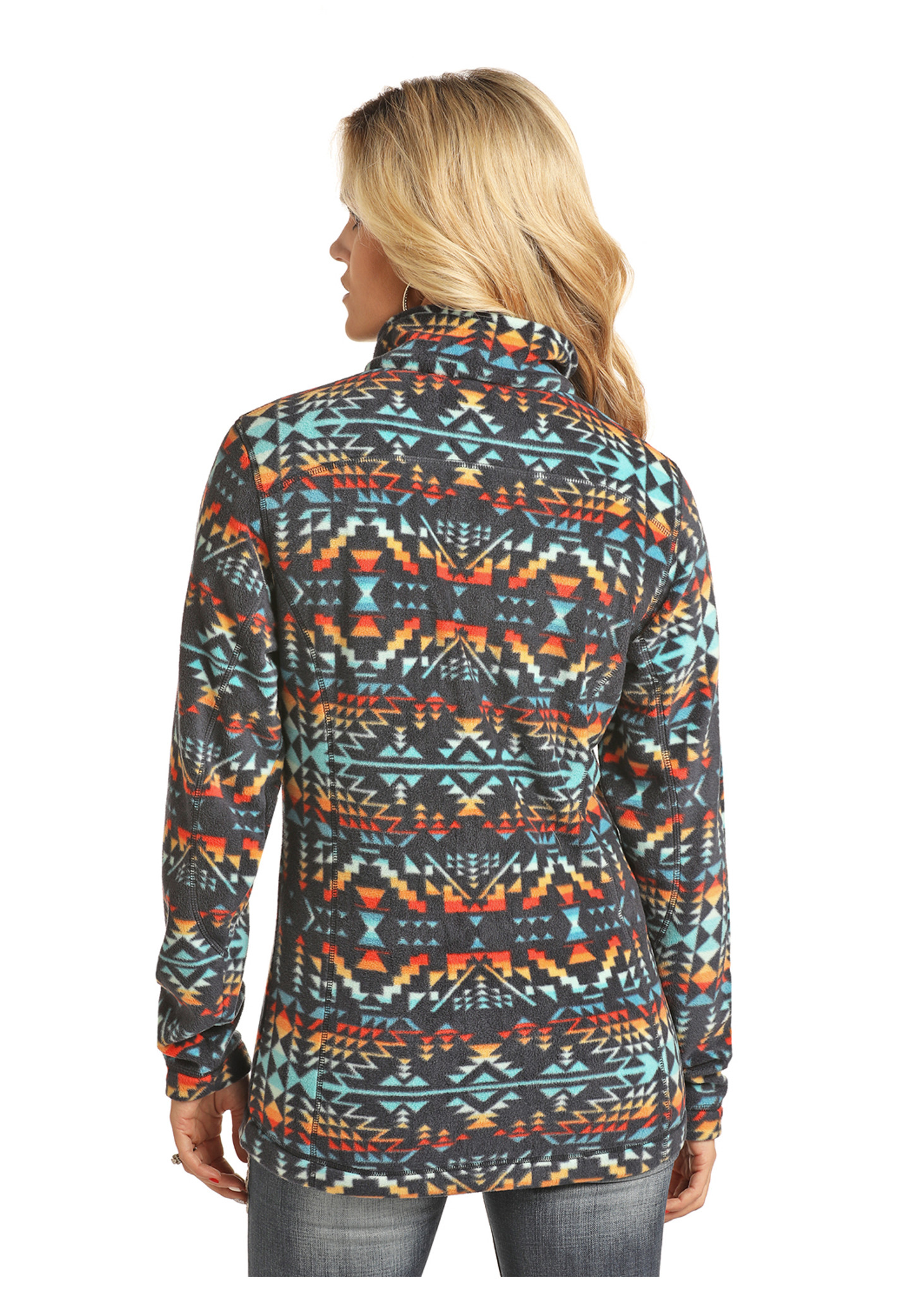 fleece aztec pullover