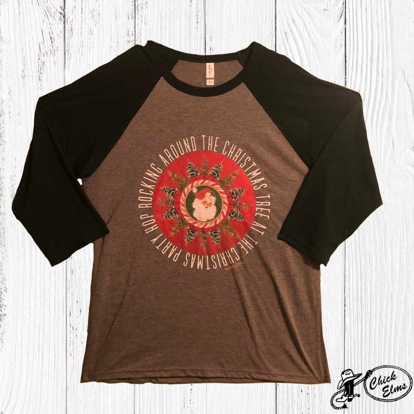 Christmas Tree, Gray Raglan 