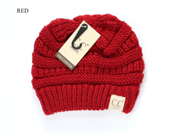 Kids C.C. Beanie, Solid - Chick Elms 
