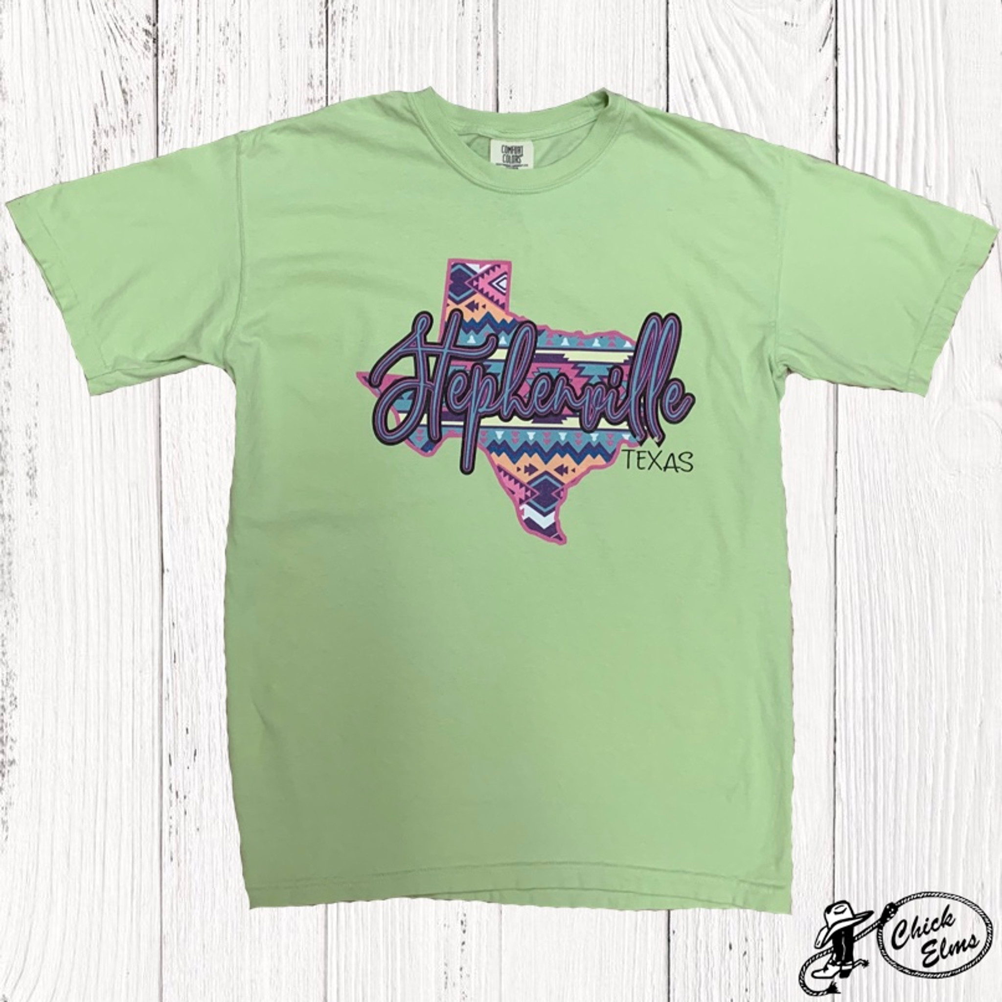 Women S Ranch Swag Tee Stephenville Funky Texas Lime Green