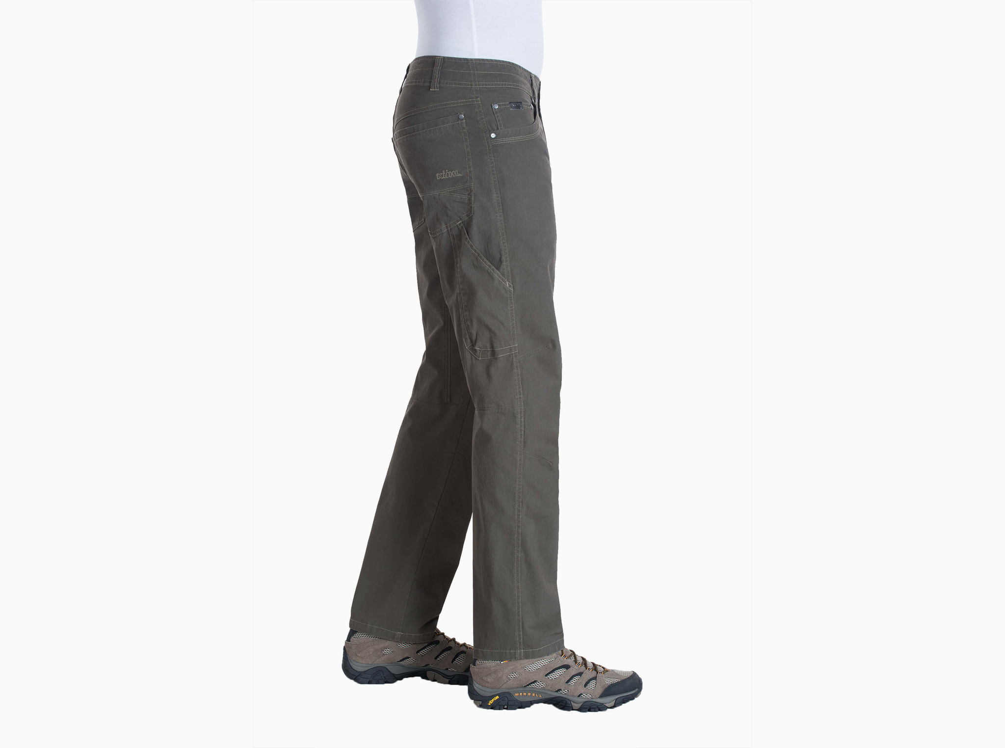 Men's Kühl Pants, Rydr, Dark Khaki, Full Fit - Chick Elms Grand