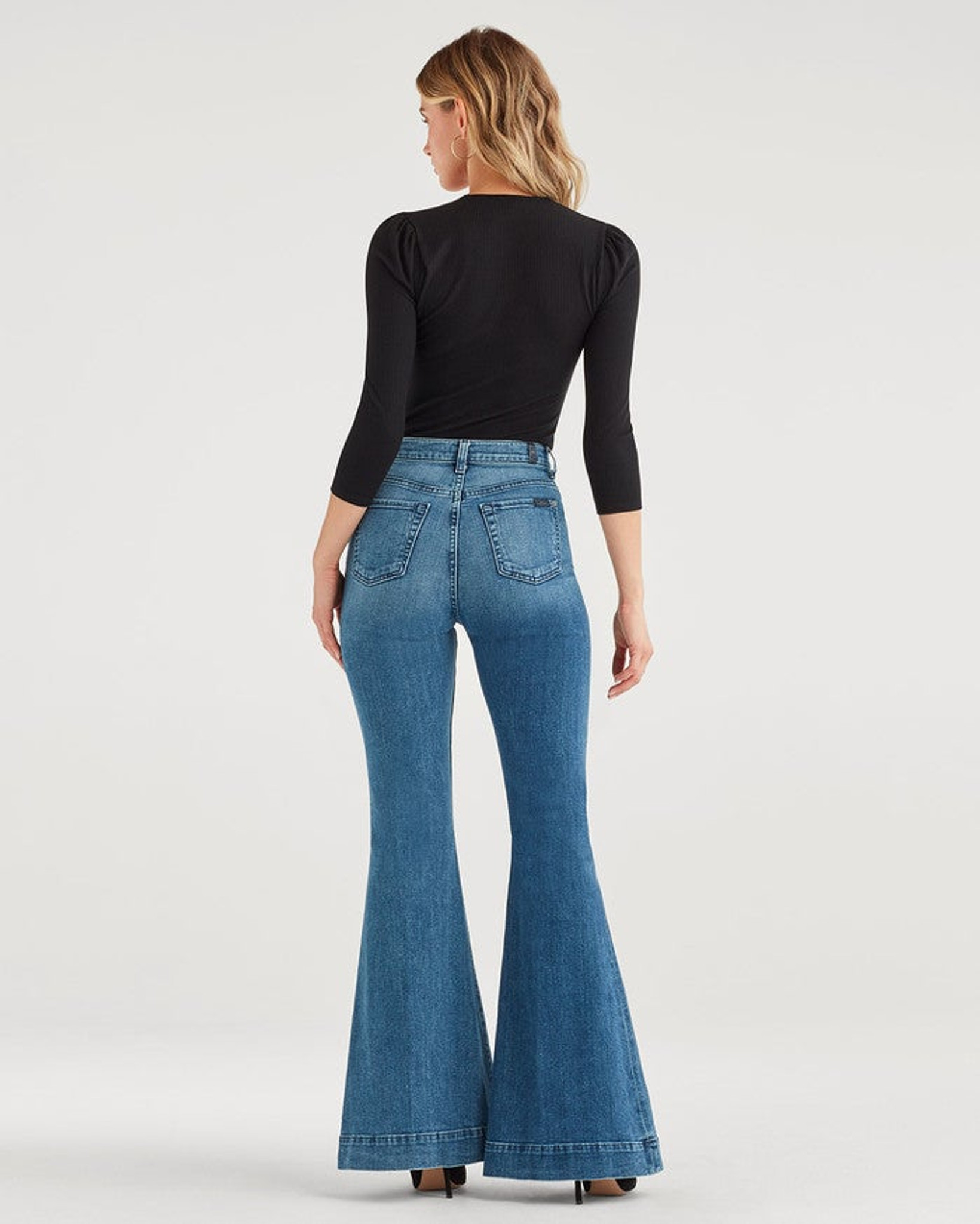 Women's 7FAMK Jean, Alpine Mega Flare - Chick Elms Grand
