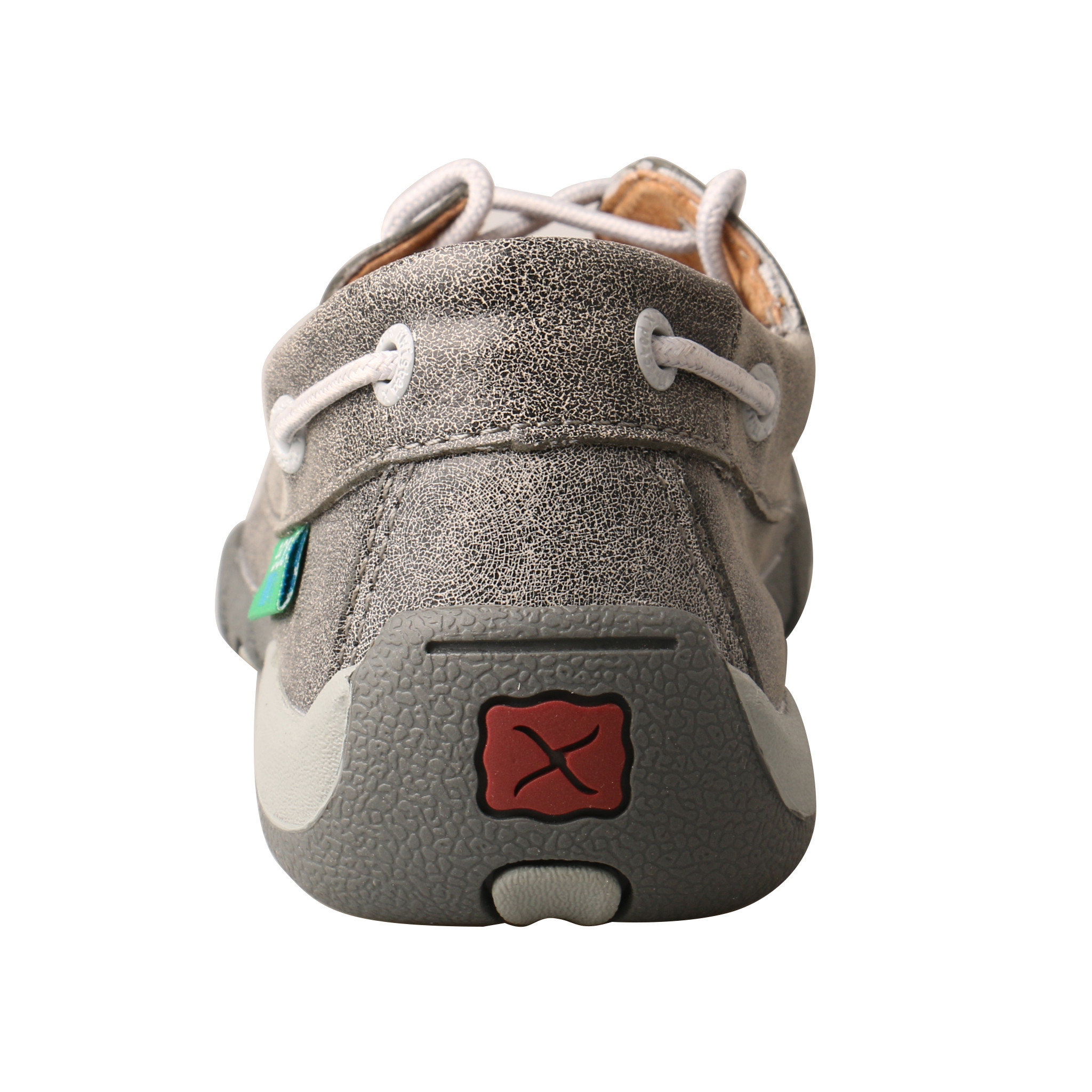 Kids Twisted X Driving Moc, Gray Boat Shoe, Eco - Chick Elms  display picture 1