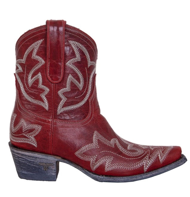 Lane Bootie, Red Saratoga - Chick Elms 