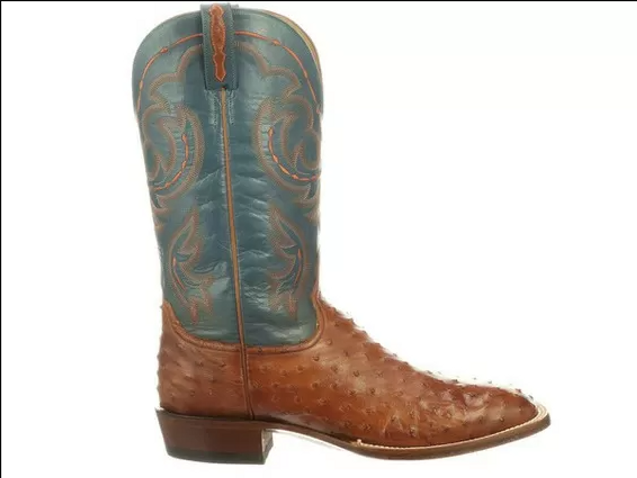 lucchese blue ostrich boots