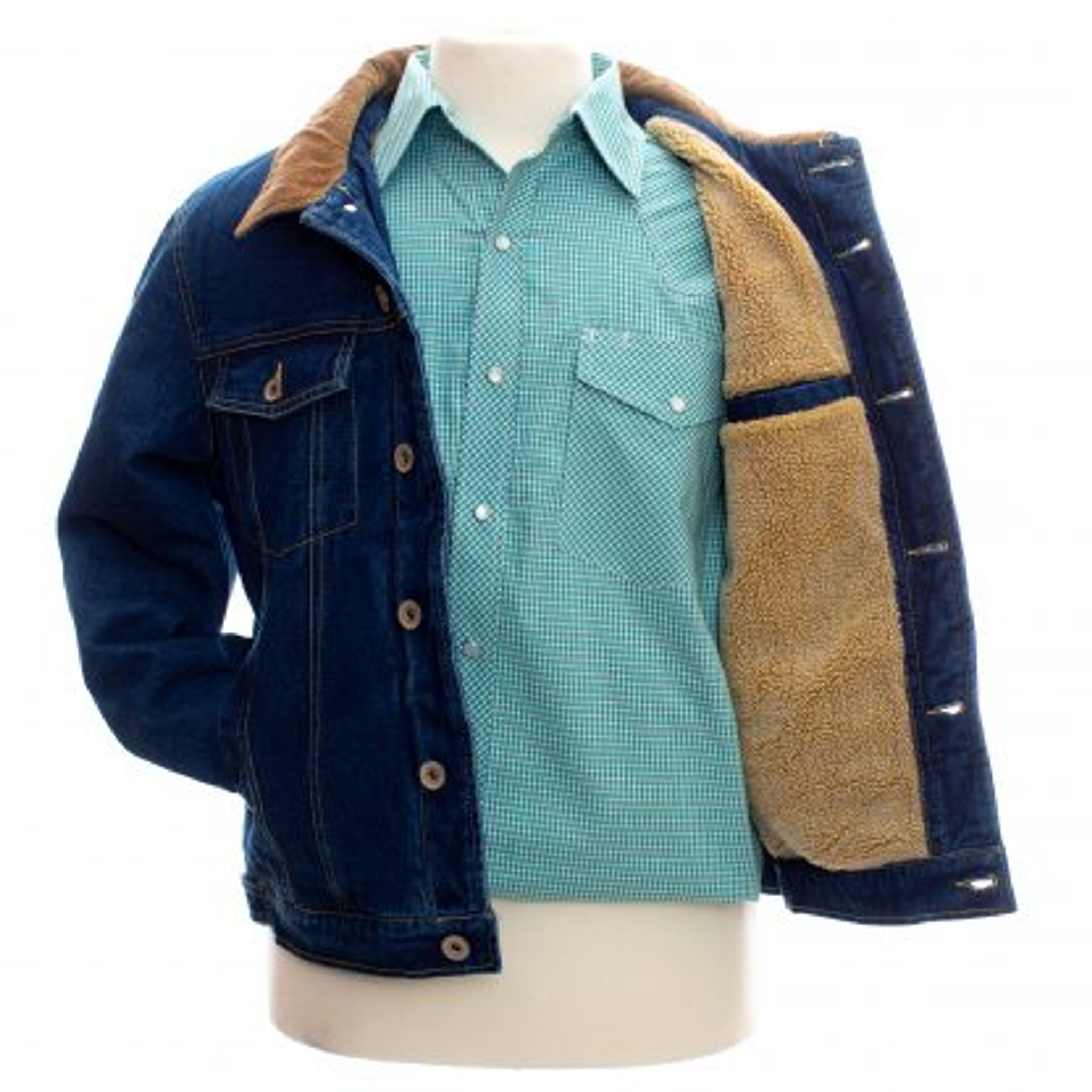 Men's Fleece Lined Jean Jacket Winter Sherpa Windbreaker Cotton Denim  Trucker Jacket - Walmart.com