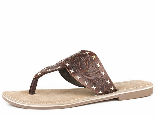Women's Roper Flip Flops, Juliet, Brown 