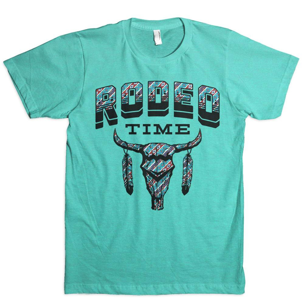 RODEO Tシャツ セット①② Men's Dale Brisby Tee, Rodeo Time, Turquoise, Tribal - Chick Elms