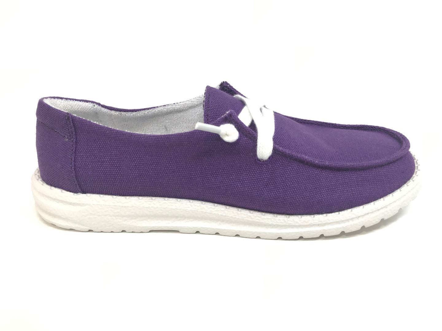 Women's Gypsy Jazz Shoes, Game Day, Solid Purple Chick Elms Grand