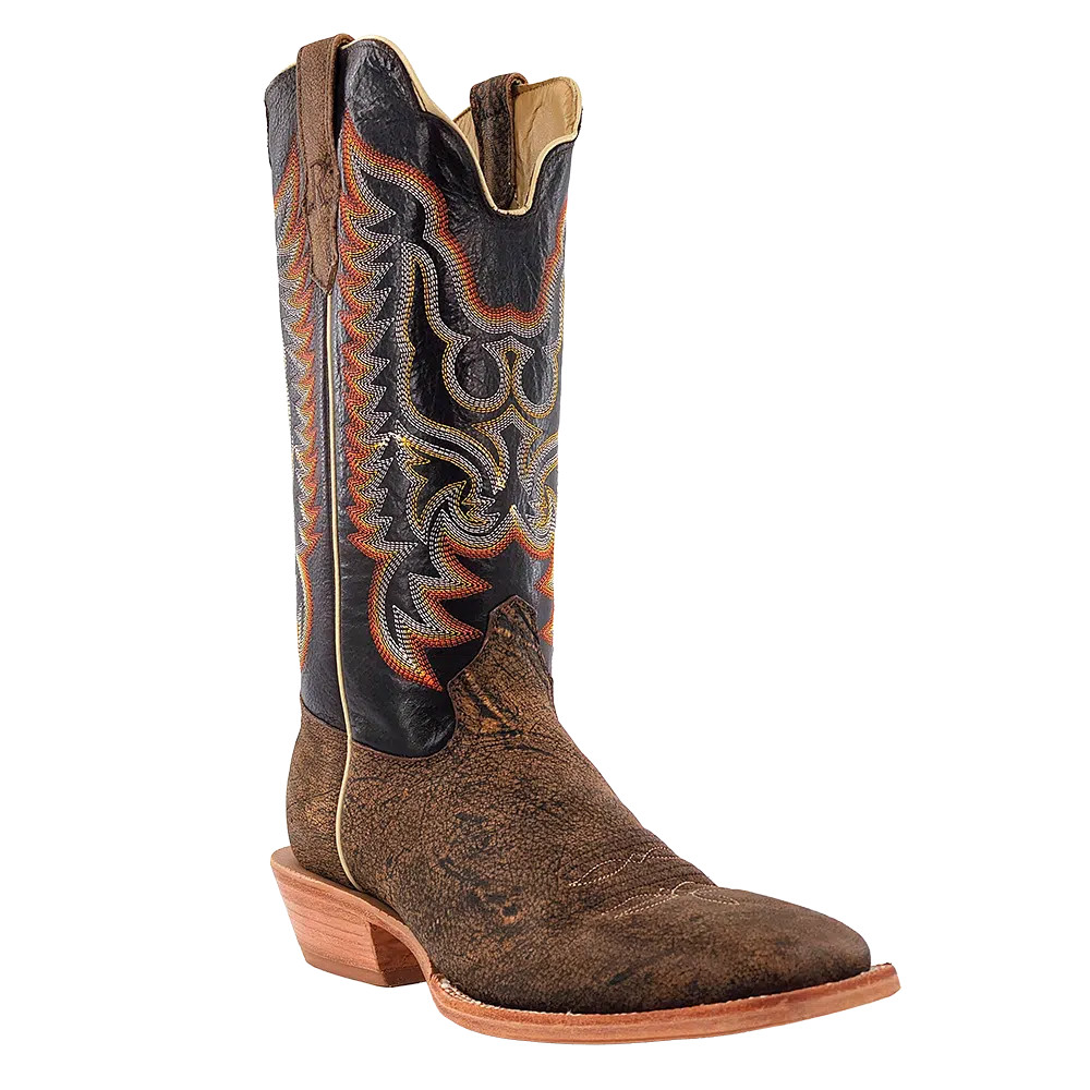 Men's R Watson Boot, Safari Tan Cape Buffalo Vamp, Dark Brown