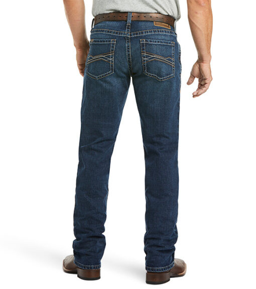 Men's Ariat Jeans, M4 Straight, Malone, Dark Wash Chick Elms Grand Entry Western Store and