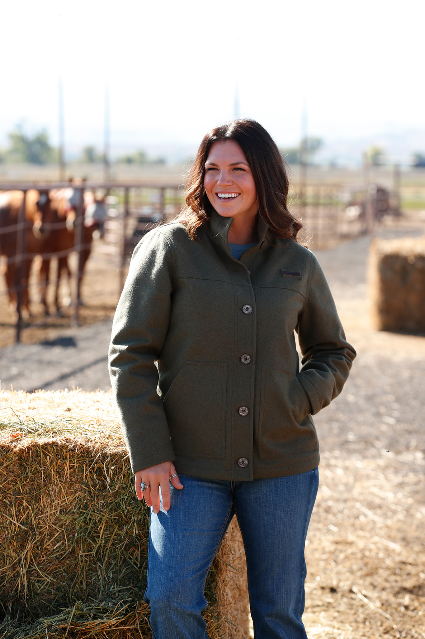 Womens cinch shop coat