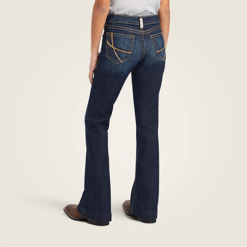 Girls Ariat Jeans, Maggie REAL Trouser, Amira Dark Wash - Main Image