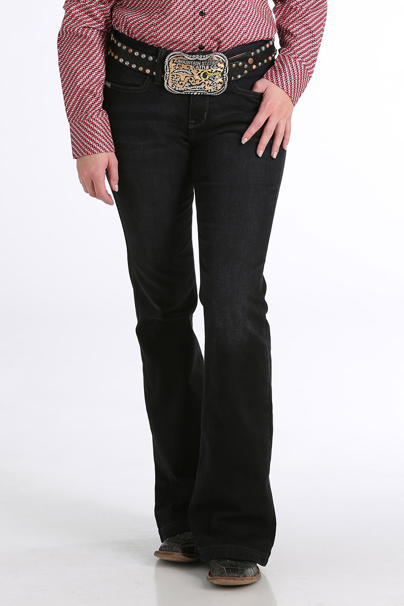 Women's Cinch Jeans, Lynden Trouser, Black - Chick Elms Grand Entry ...