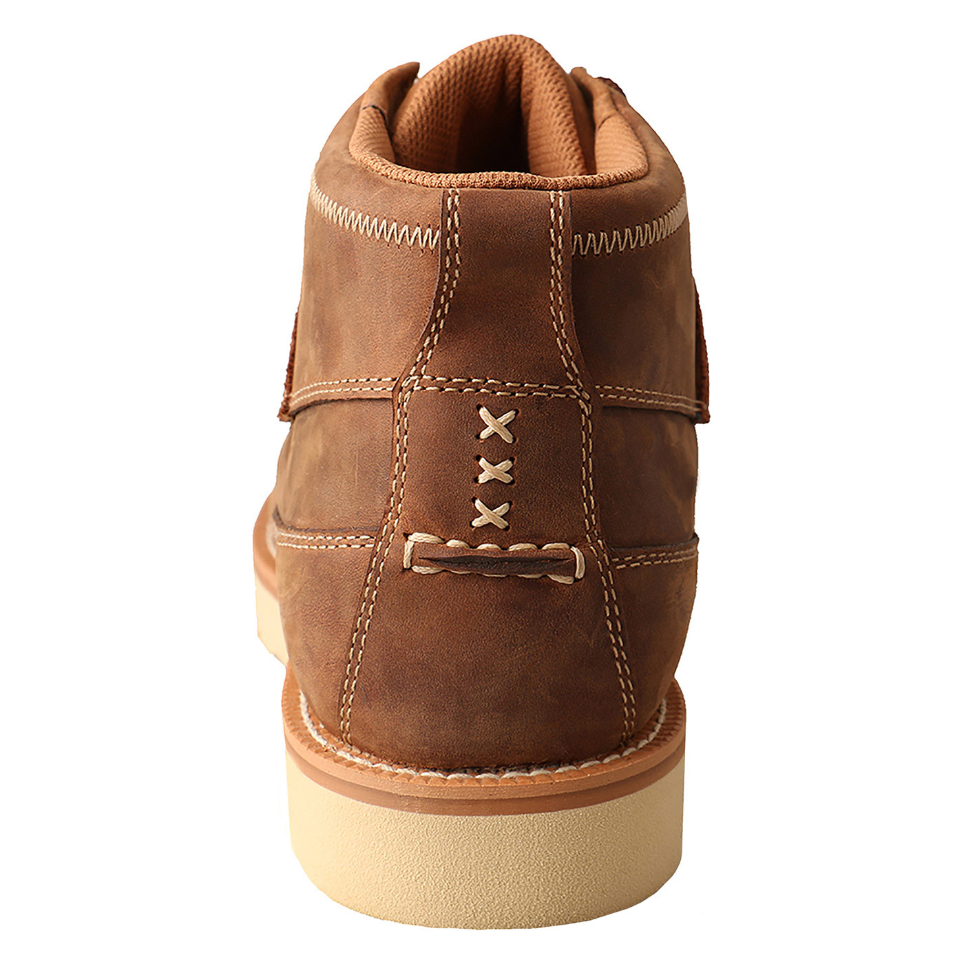 Men's Twisted X Shoe, High Top Brown, Lace Up, Crepe Sole - Chick