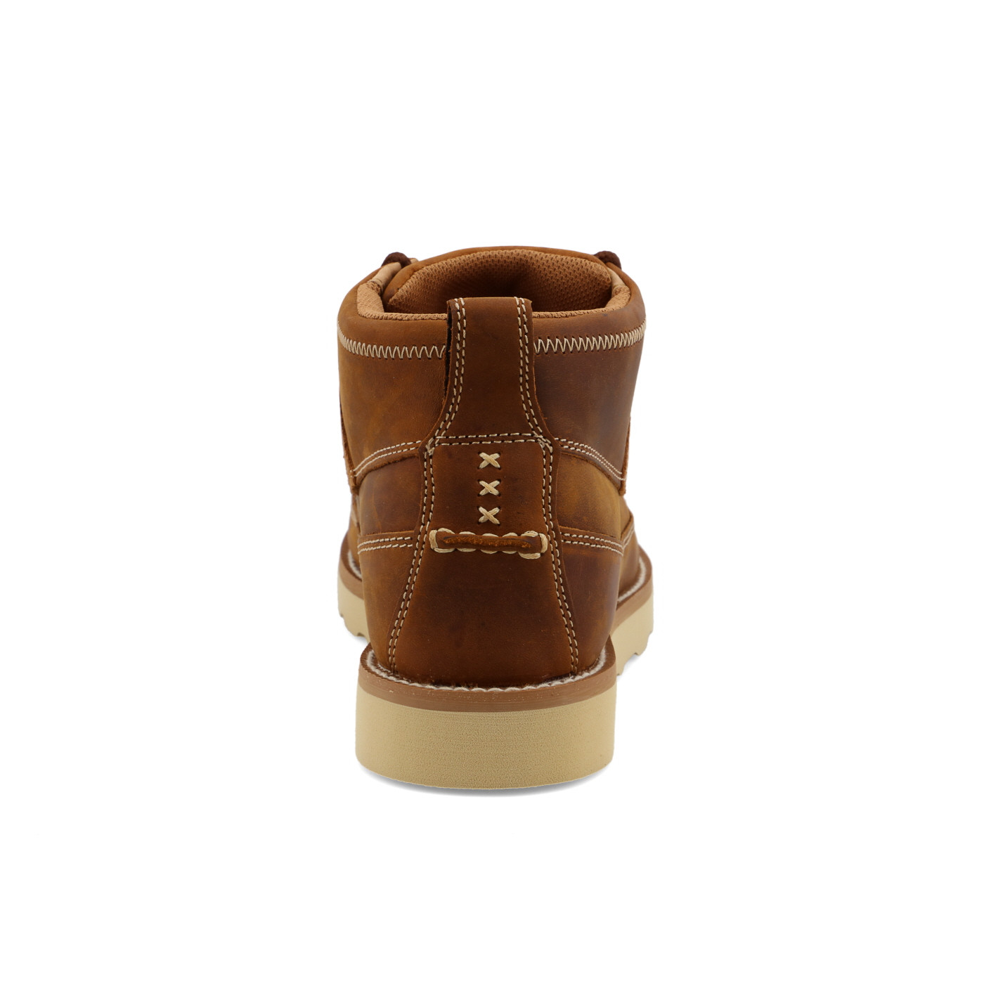 Men's Twisted X Shoe, High Top Brown, Lace Up, Crepe Sole, Steel