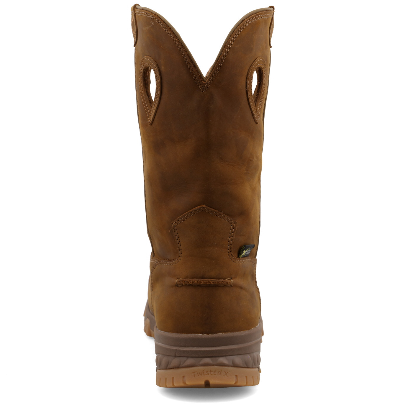 Men's Twisted X Work Boot, Moc Toe, Distressed Saddle, MetGuard