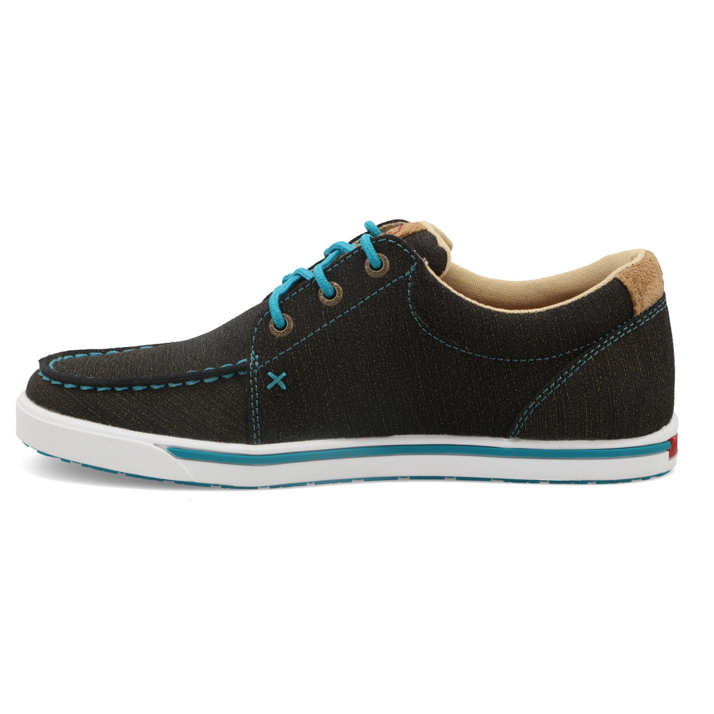 Women's Twisted X Shoe, Charcoal and Turquoise Sneaker - Chick