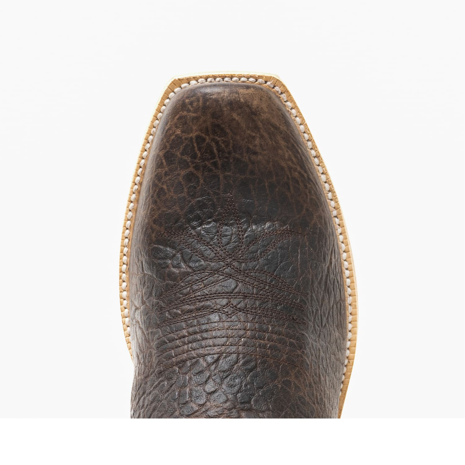Men's Hyer Boots, McCune, Chocolate Bison Vamp with Deep Aqua