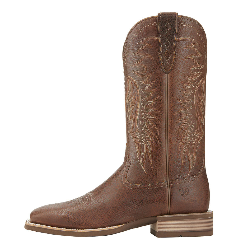 Men's Ariat Boot, Light Brown Vamp, Square Toe Chick Elms Grand Entry