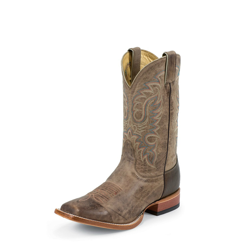 Men's Nocona Boot, Two Tone Vintage Cow Hide, Square Toe