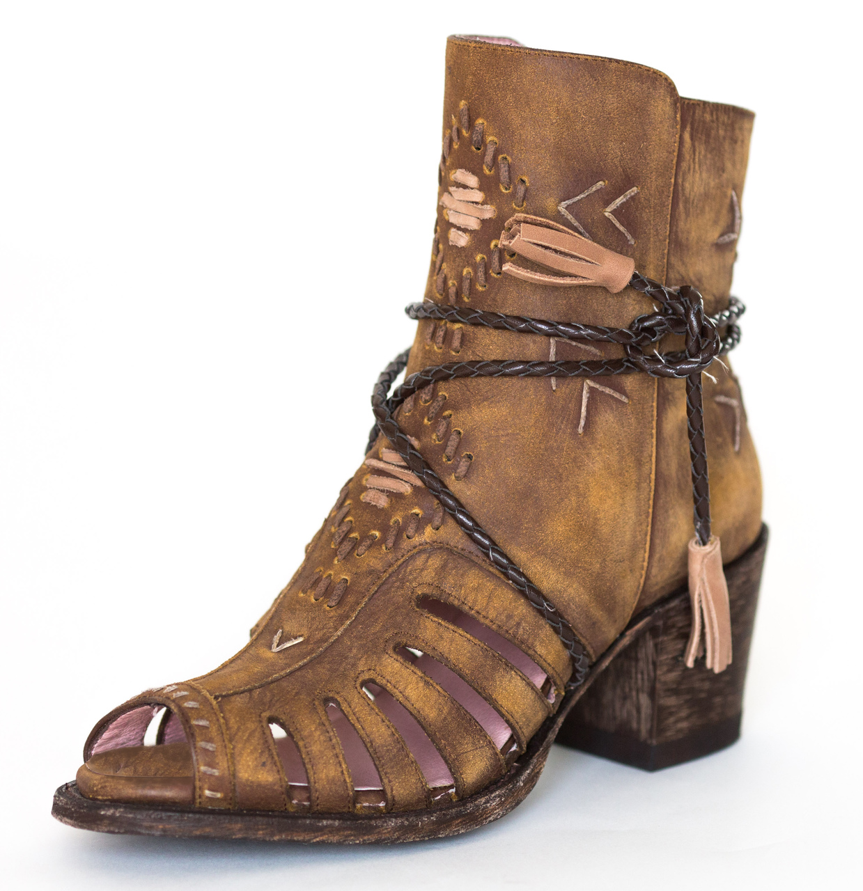 Women's Miss Macie Boot, 'Singing Brook' Open Toe - Chick Elms