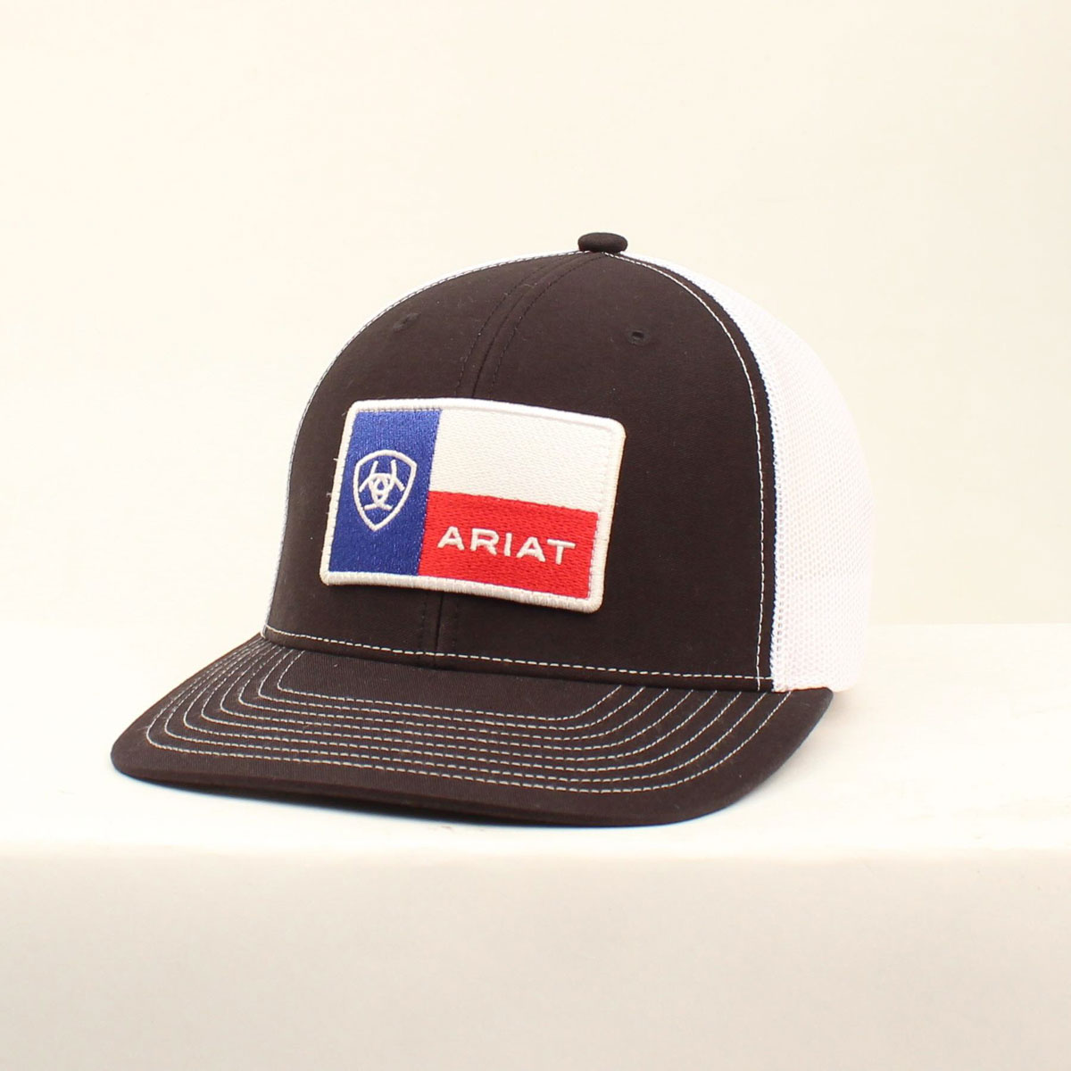 Men's Ariat Cap, Black with Texas Flag 