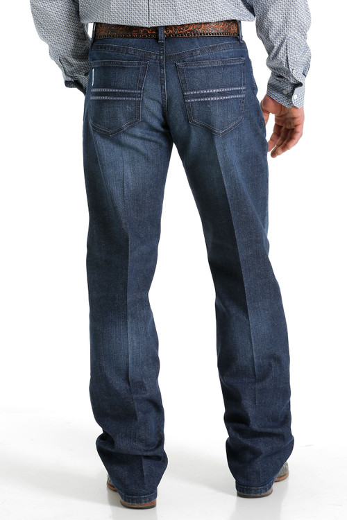 Men's Cinch Jeans, White Label, Dark Wash with Double Line Pocket ...
