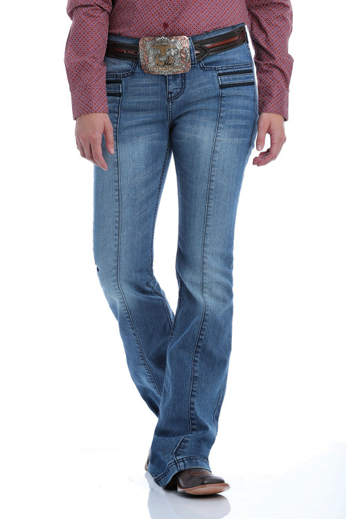 Women's Cinch Jeans, Lynden Trouser, Medium Stone Wash - Chick Elms ...