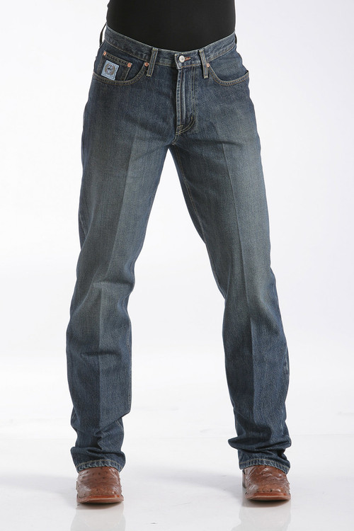 Cinch Men's White Label Relaxed Fit Jean, Dark Wash, 27W x 34L