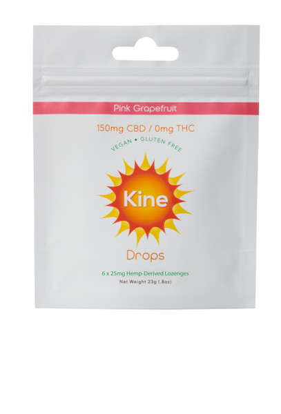 Kine Pink Grapefruit Drops - 150mg (6x25mg lozenges)