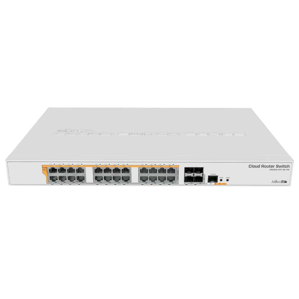 その他 MikroTik CRS328-24P-4S+RM PoE, 4x SFP+ MikroTik CRS328-24P-4S+RM 24-Port Gigabit PoE+ Switch with 4x 10G SFP+